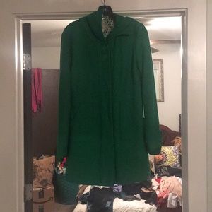 Tulle green pea coat